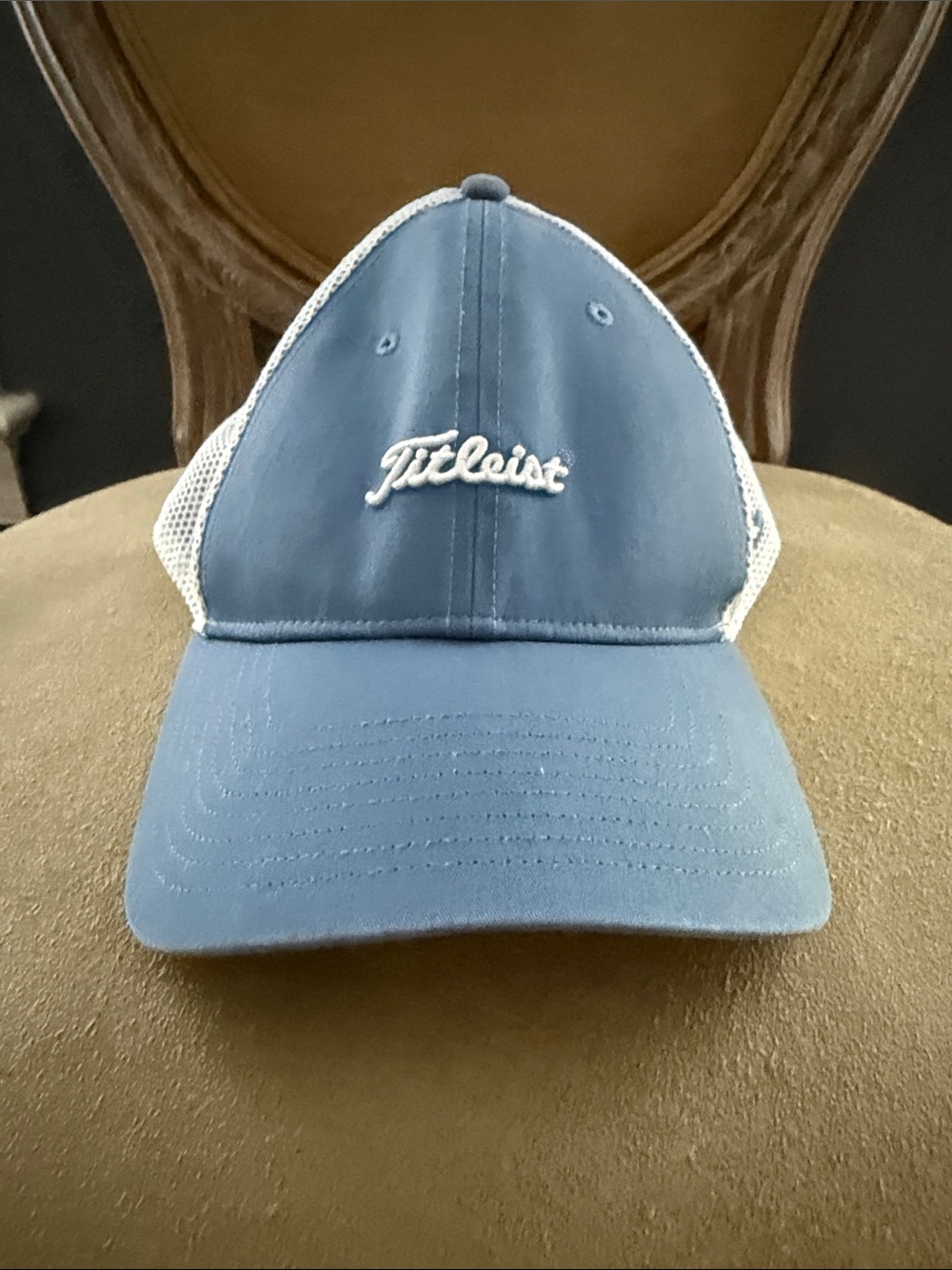 Titleist Man’s  Blue Front with White Mesh Trucker Cap